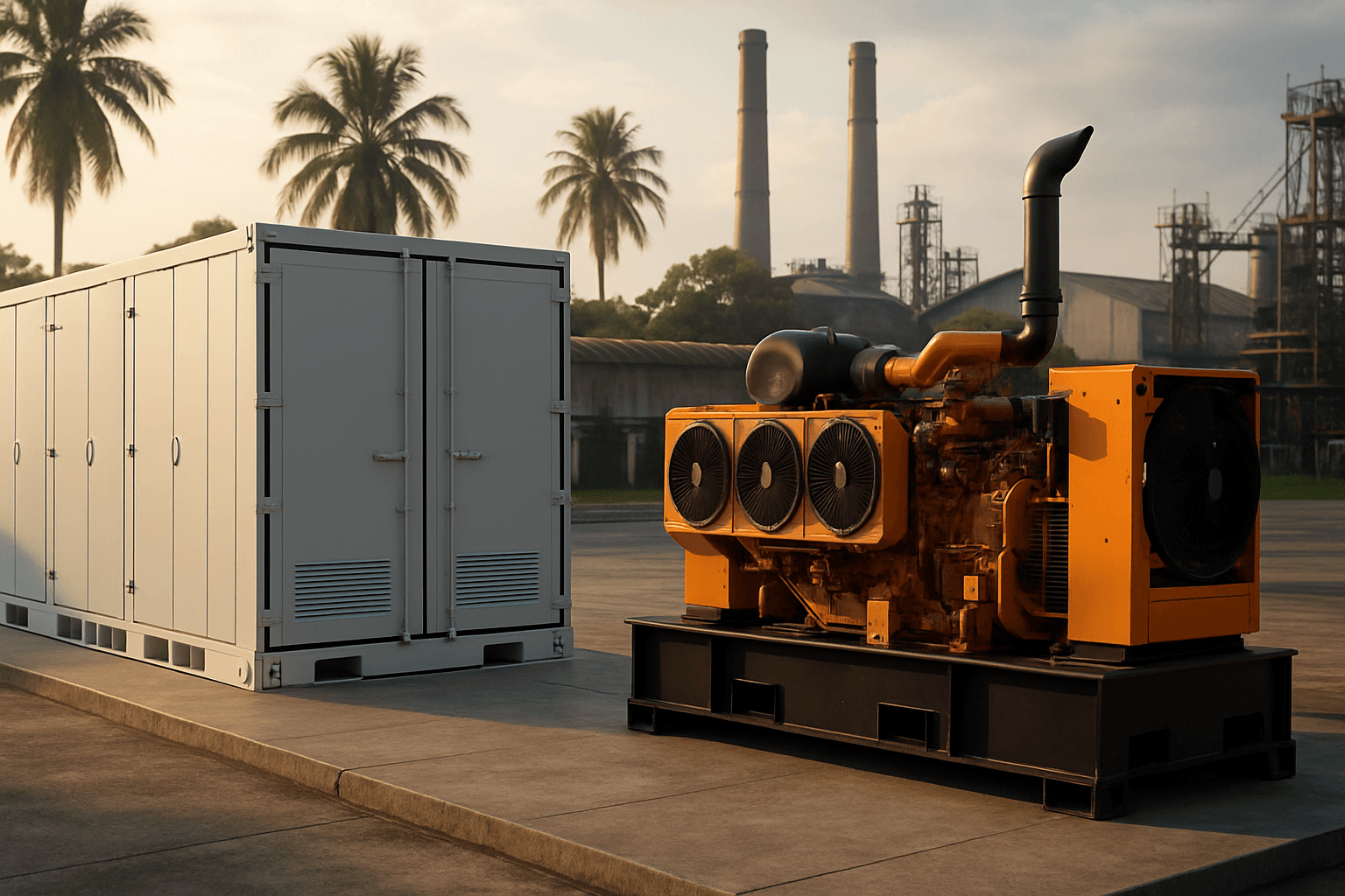 BESS industrial Uberlândia: payback surpreende frente ao gerador diesel
